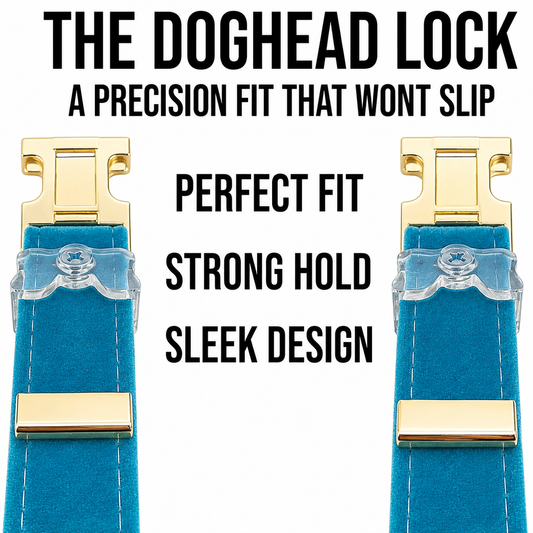 Luxe Velvet Dog Collar in Turqouise - hundhaus.dog