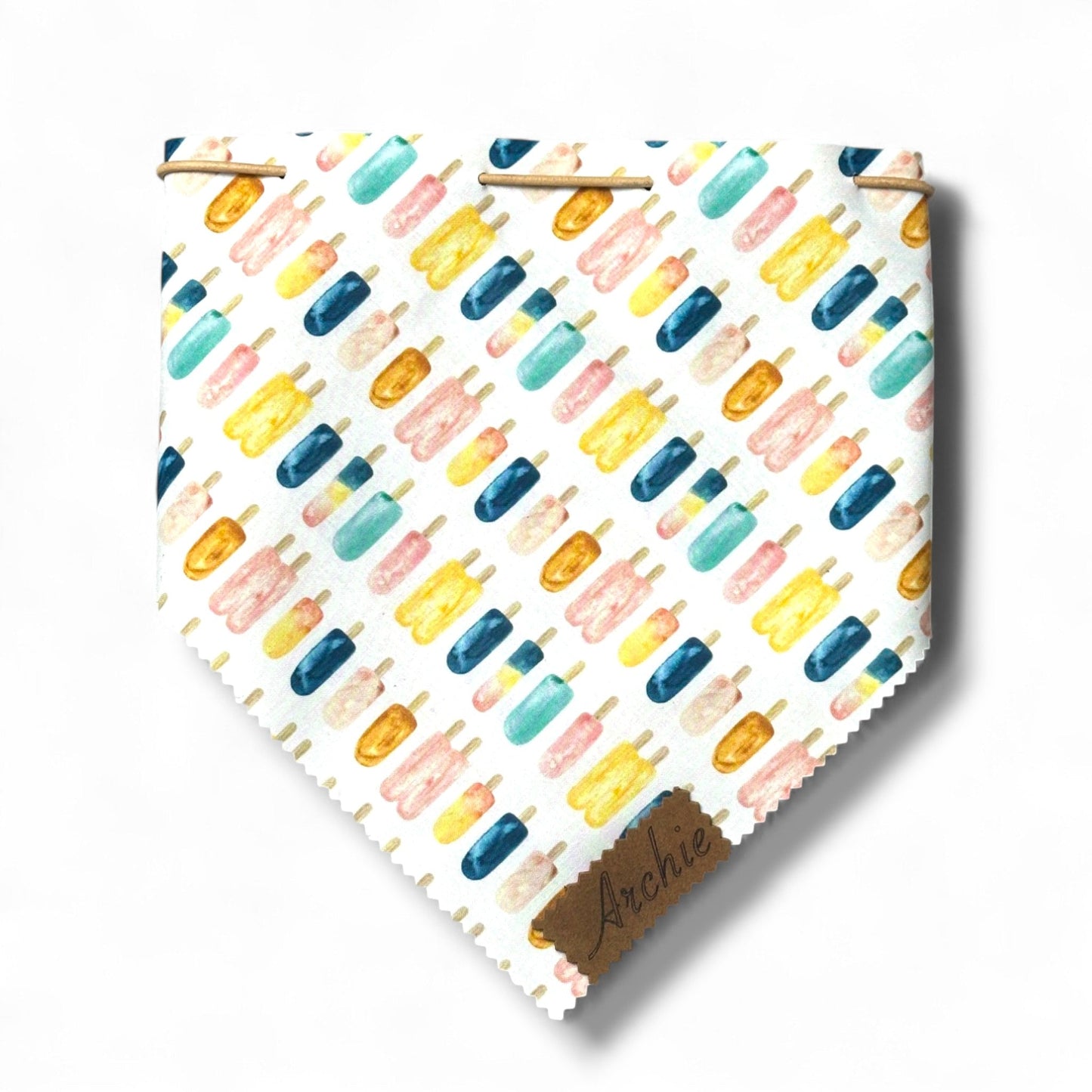 Popsicle Parade drawstring Dog Bandana - hundhaus.dog