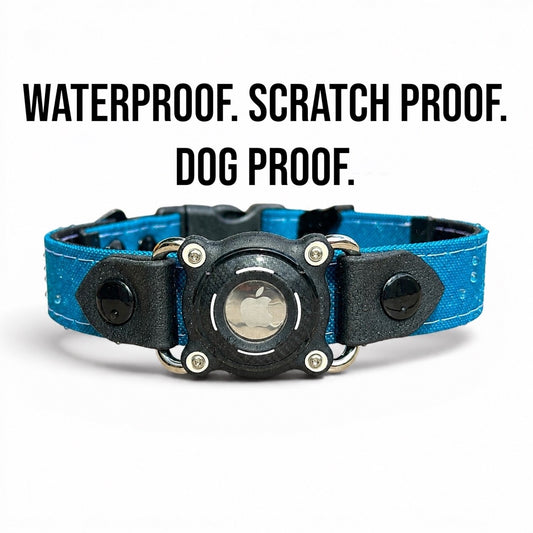 Waterproof scratch-proof dog-proof AirTag dog collar by HUND HAUS