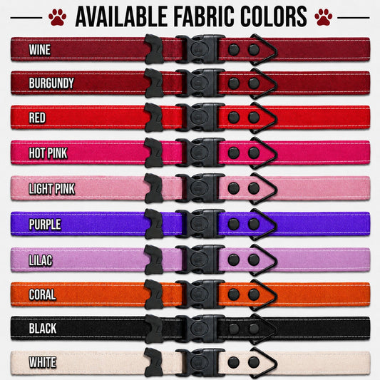 Rugged Collection Collar available fabric colors by HÜND HAUS