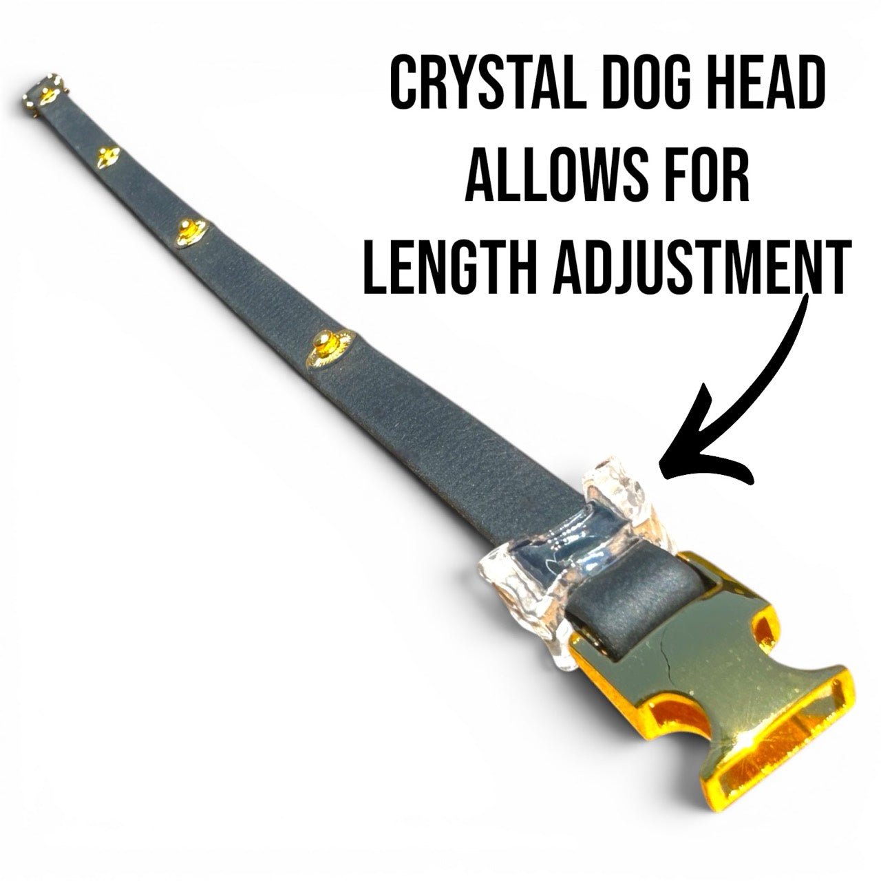 Adjustable Strap Dog Bandana With Gold Hardware & Interchangeable Prints - hundhaus.dog