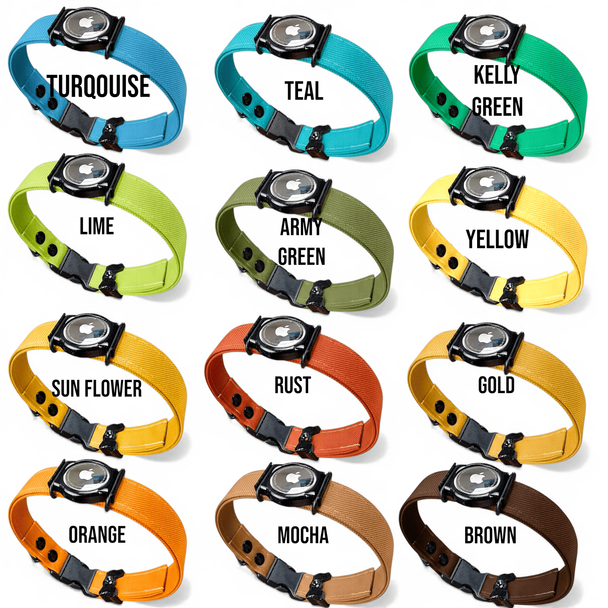 AirTag trackable dog collar - Rugged Edition - hundhaus.dog