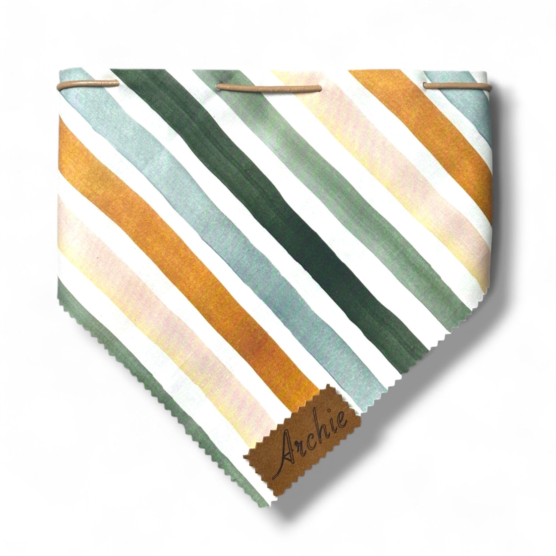 Canyon Stripe drawstring Dog Bandana - hundhaus.dog