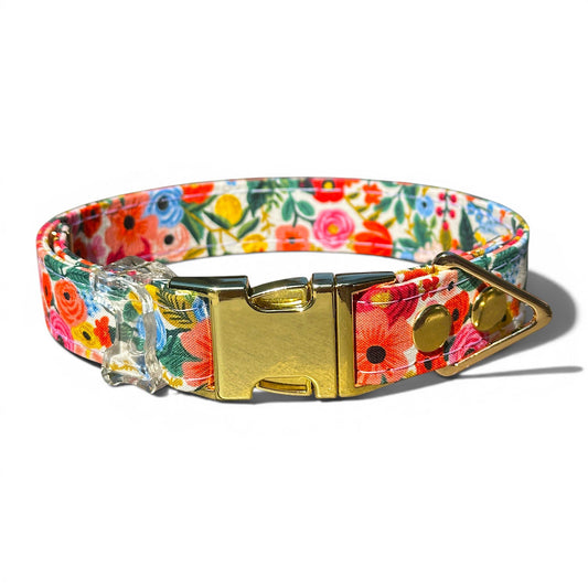 Classic Collar - Garden Party - Gold Hardware - hundhaus.dog