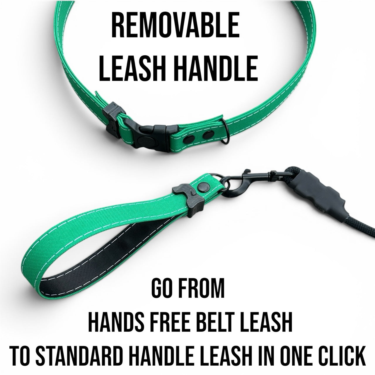 Convertible Handle leash style for standard leash control