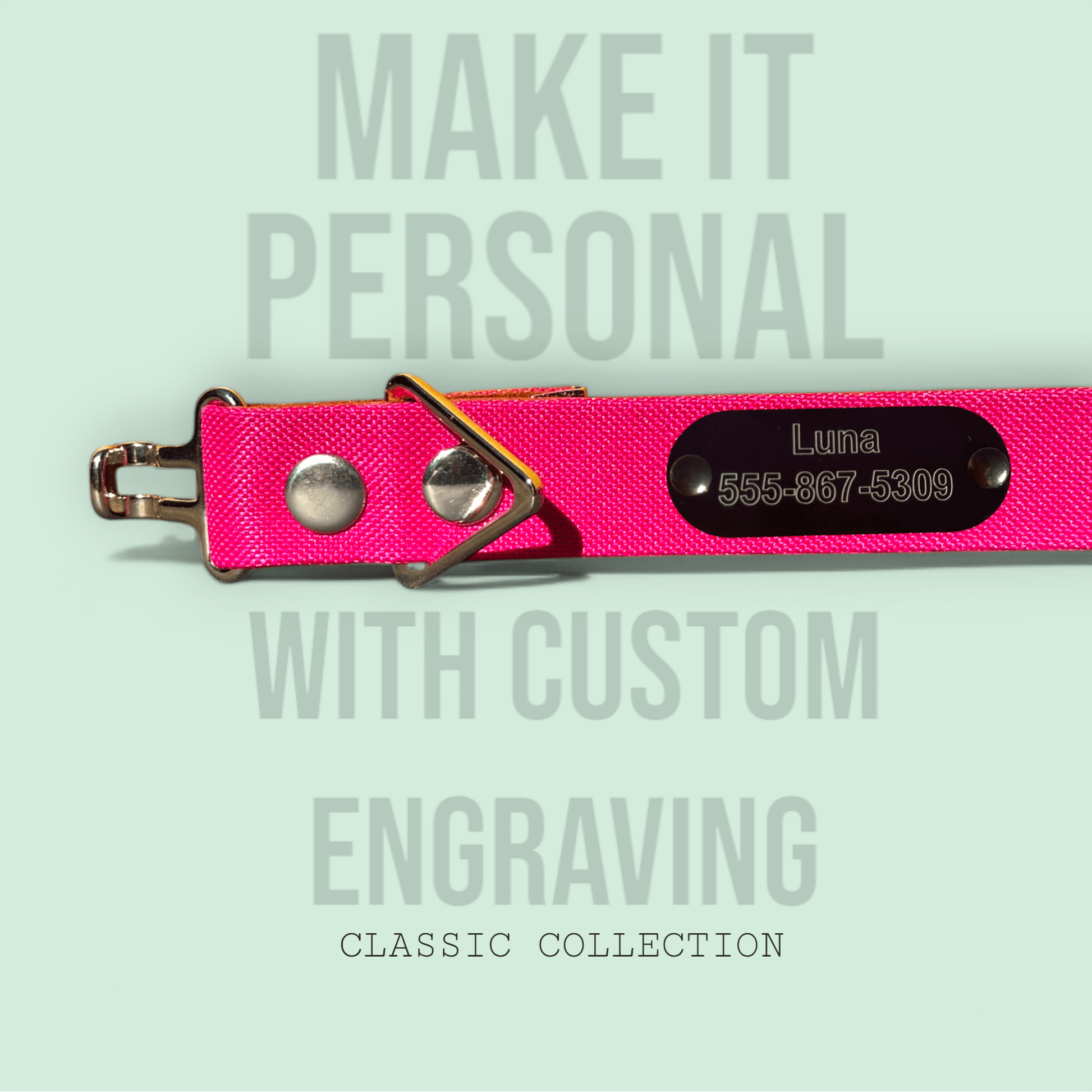 Hot Pink - Classic Collar - hundhaus.dog