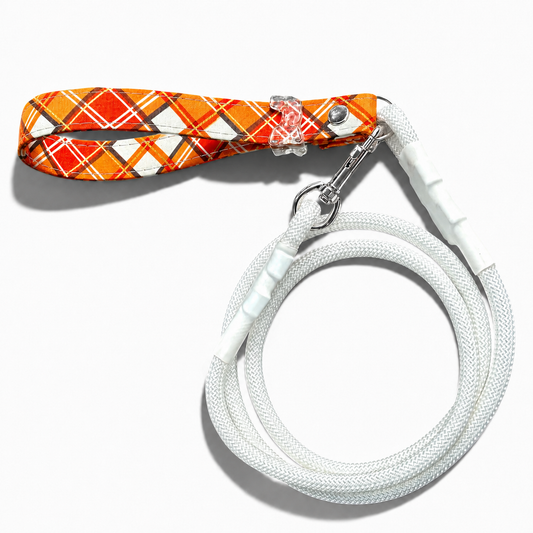 Classic Leash - Amber Plaid