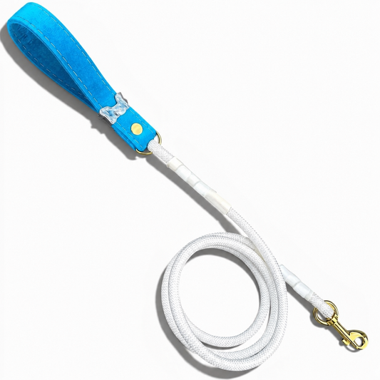 Luxe Collection Dog Leash in Turqouise - hundhaus.dog