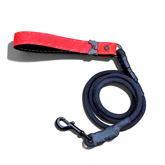 Rugged Waterproof Dog Leash in Red - hundhaus.dog
