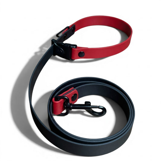 Sport Waterproof Dog Leash in Cherry - hundhaus.dog
