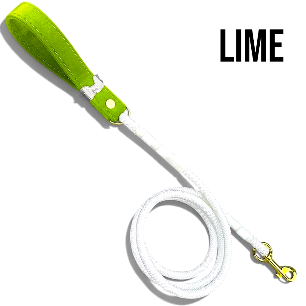 Luxe Collection Leash in Lime - hundhaus.dog