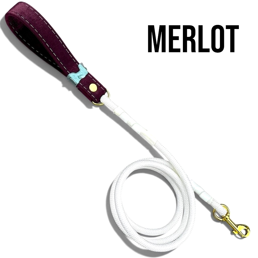 Luxe Collection Leash in Merlot - hundhaus.dog