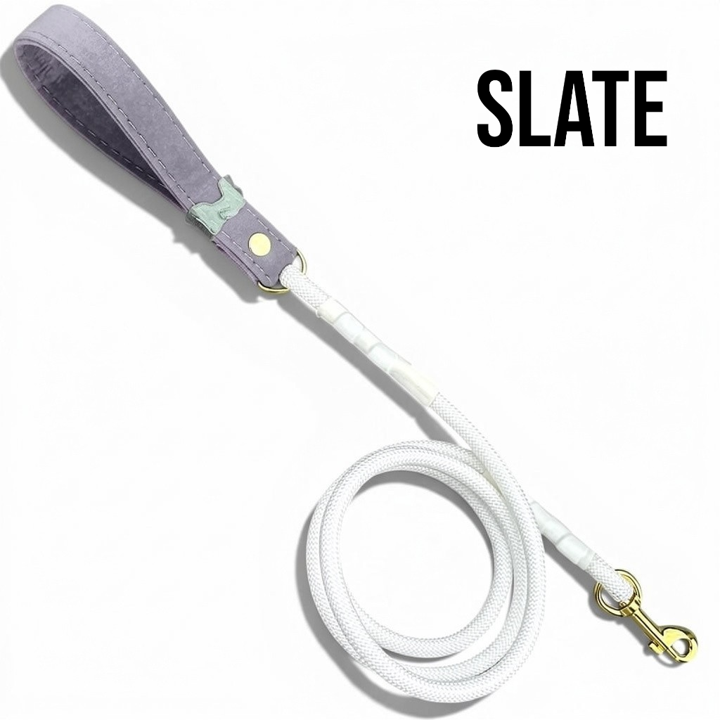 Luxe Collection Leash in Slate - hundhaus.dog