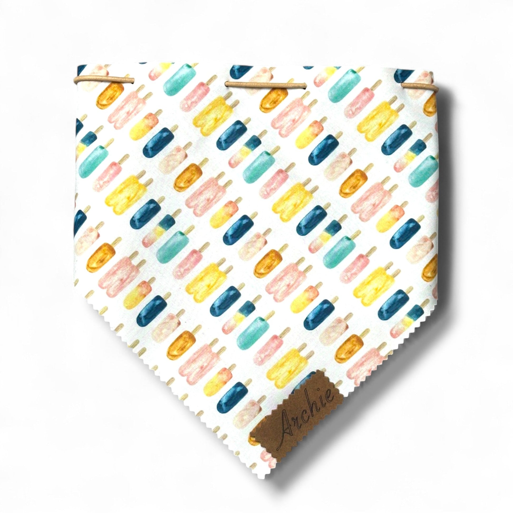 Popsicle Parade drawstring Dog Bandana - hundhaus.dog