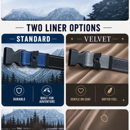 Rugged Waterproof AirTag Dog Collar standard and velvet liner options by HUND HAUS