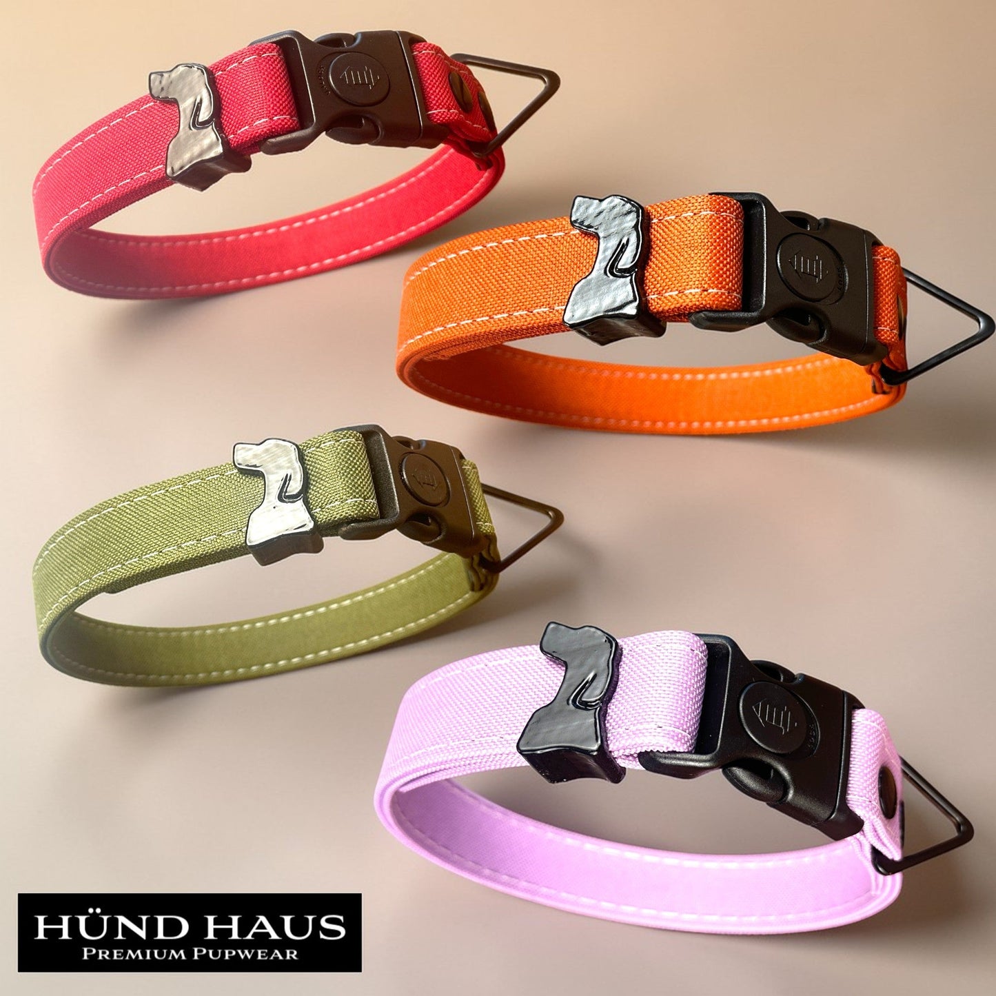 Rugged Waterproof Dog Collar color option: Red