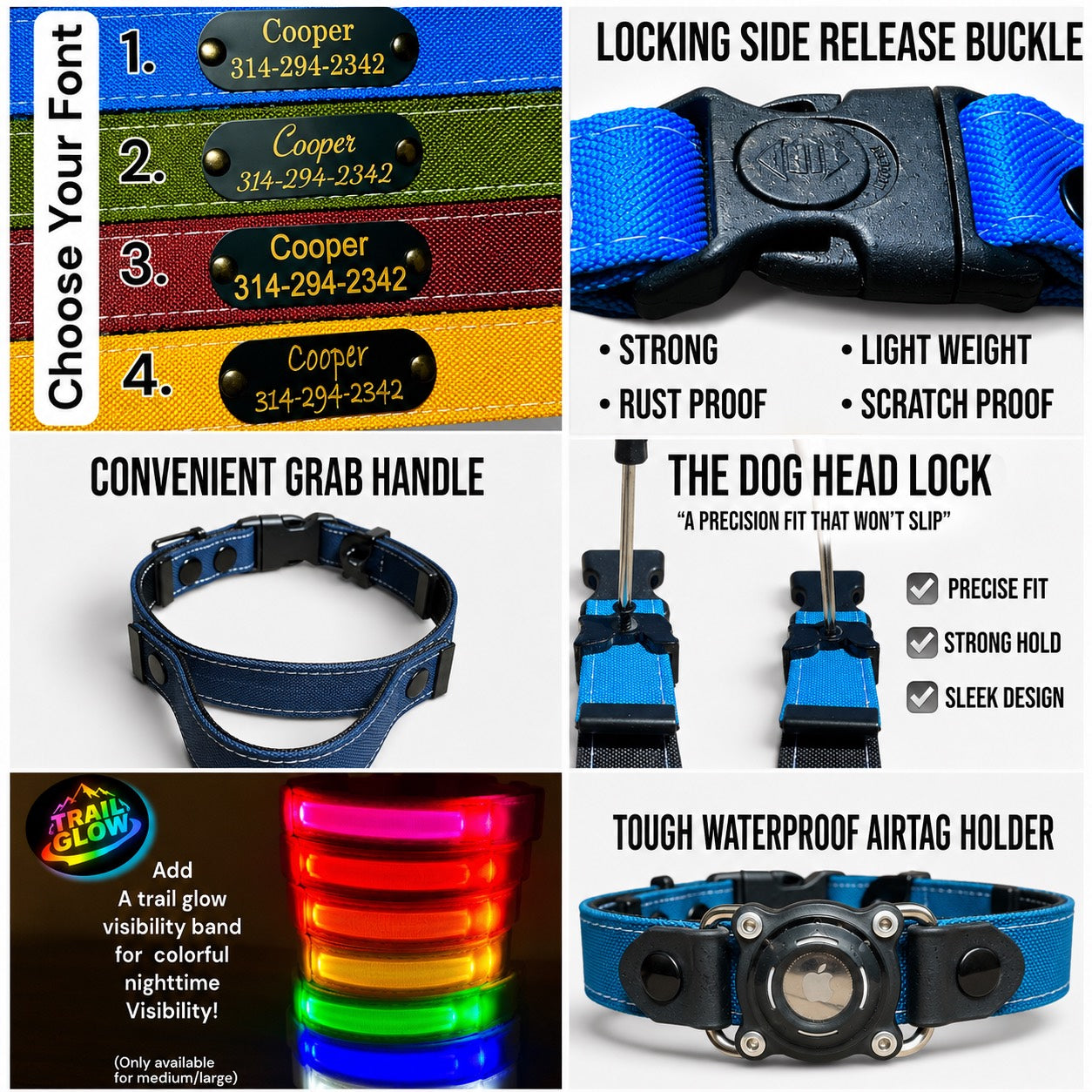 Rugged Collection Collar features and add-ons by HÜND HAUS