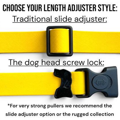 Fi-Compatible Dog Collar size and adjuster style guide