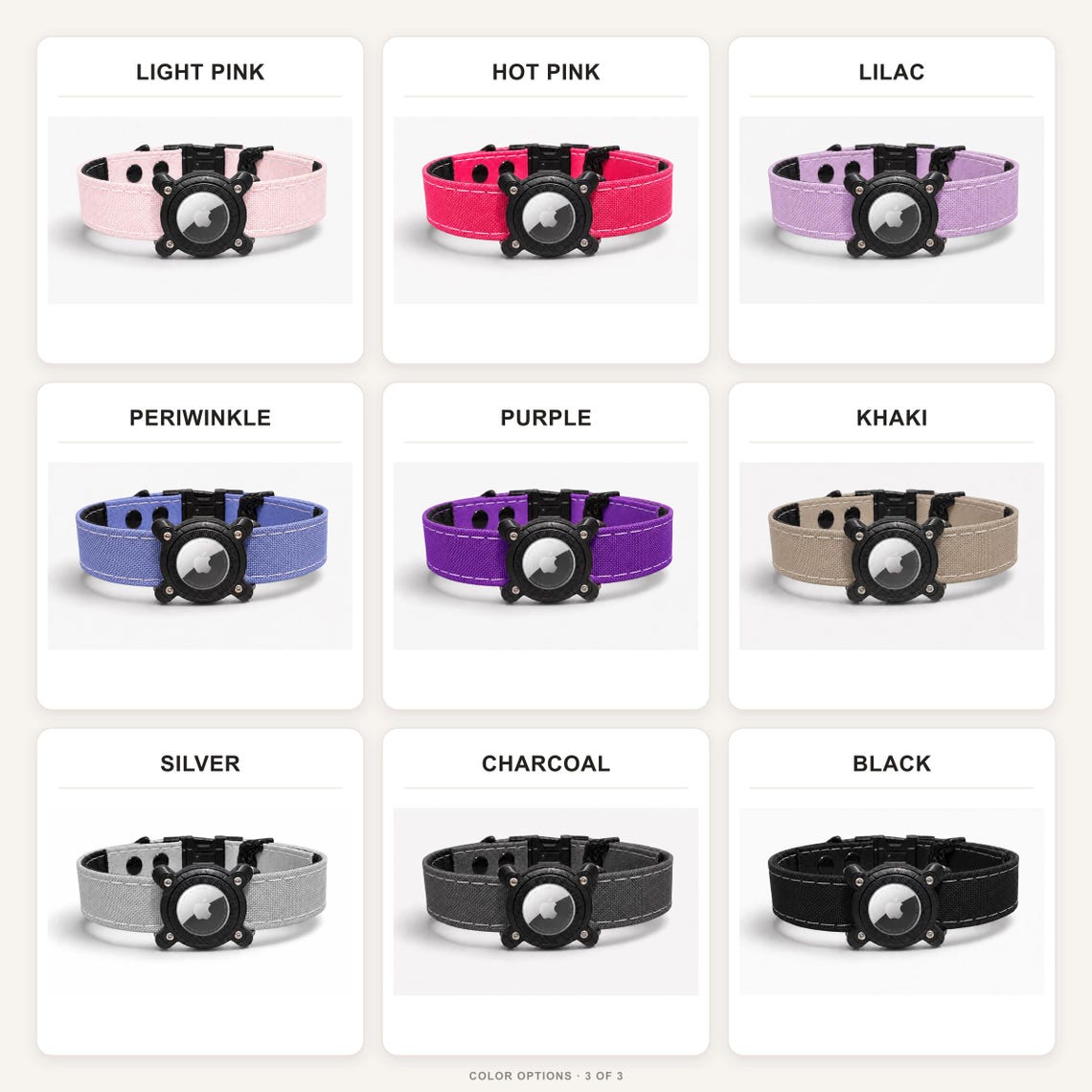 Rugged Waterproof AirTag Dog Collar with Holder - hundhaus.dog