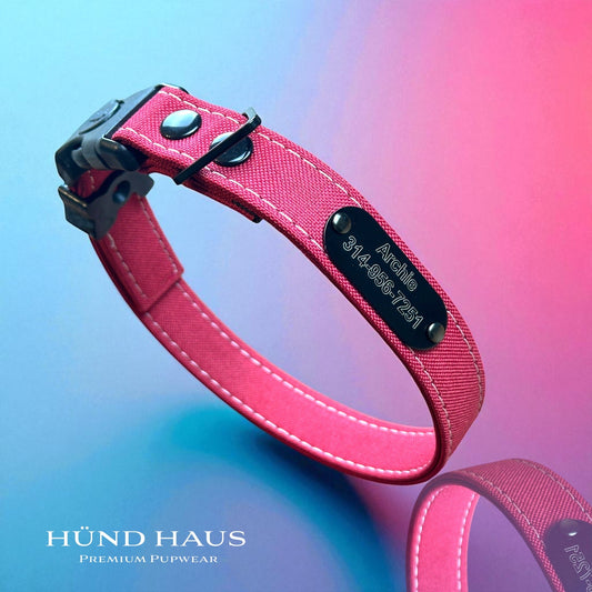 Rugged Waterproof Dog Collar with Built - In AirTag Holder - hundhaus.dog