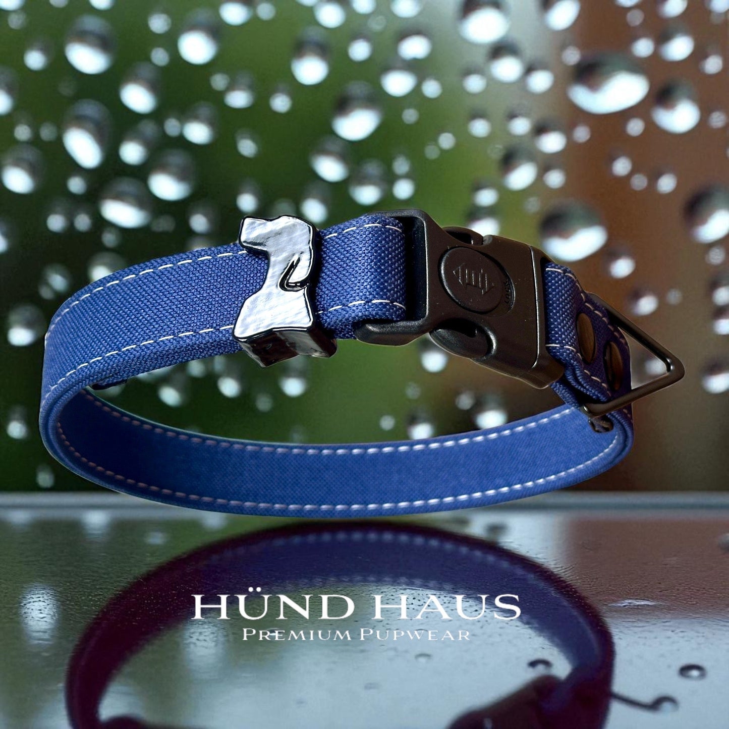 Rugged Waterproof Dog Collar with Built - In AirTag Holder - hundhaus.dog