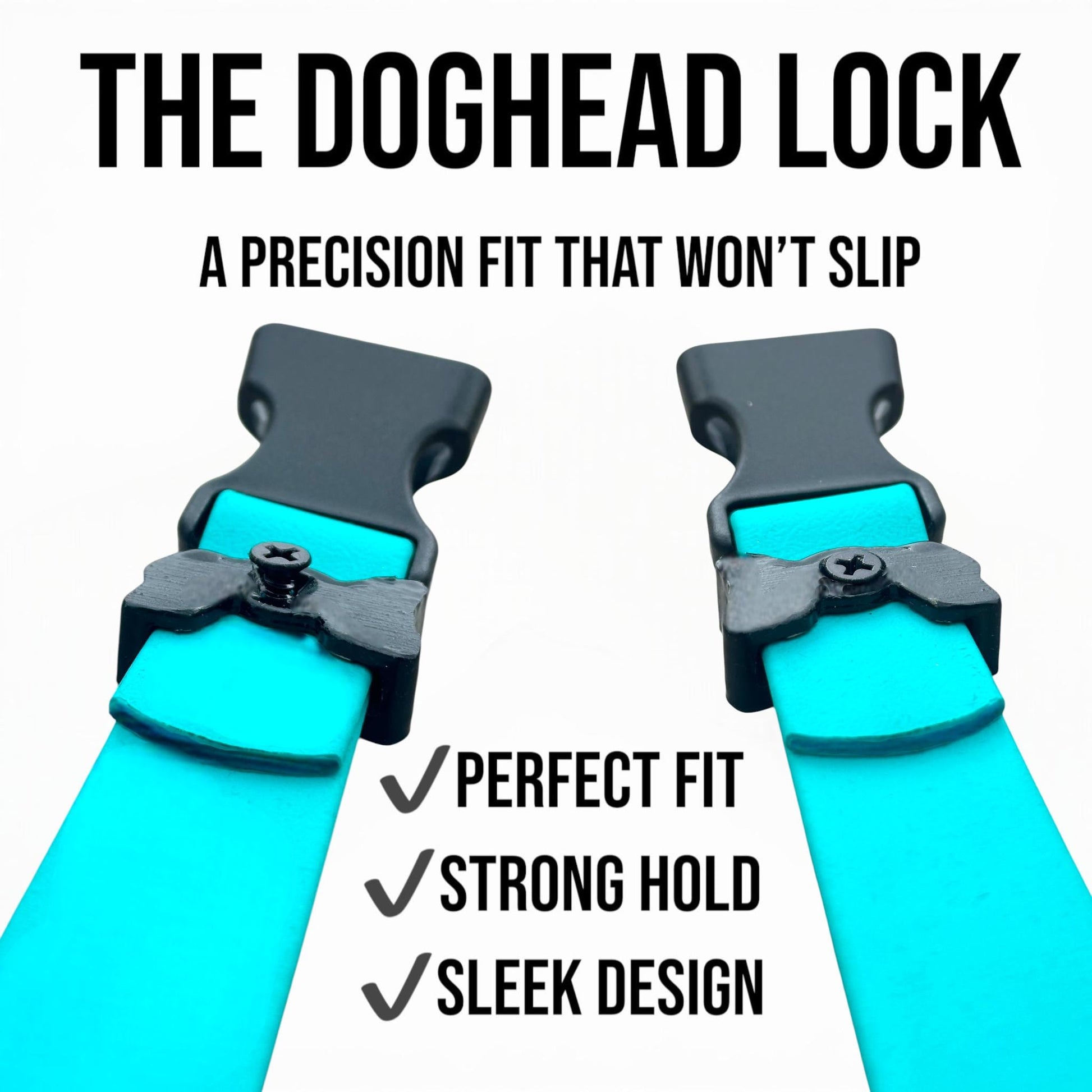Sport dog collar Dog Head Lock precision-fit adjuster with strong hold