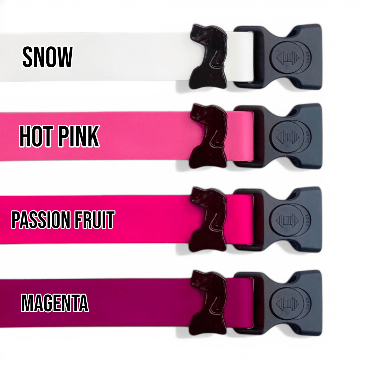 Sport Waterproof Dog Collar color option: Hot Pink