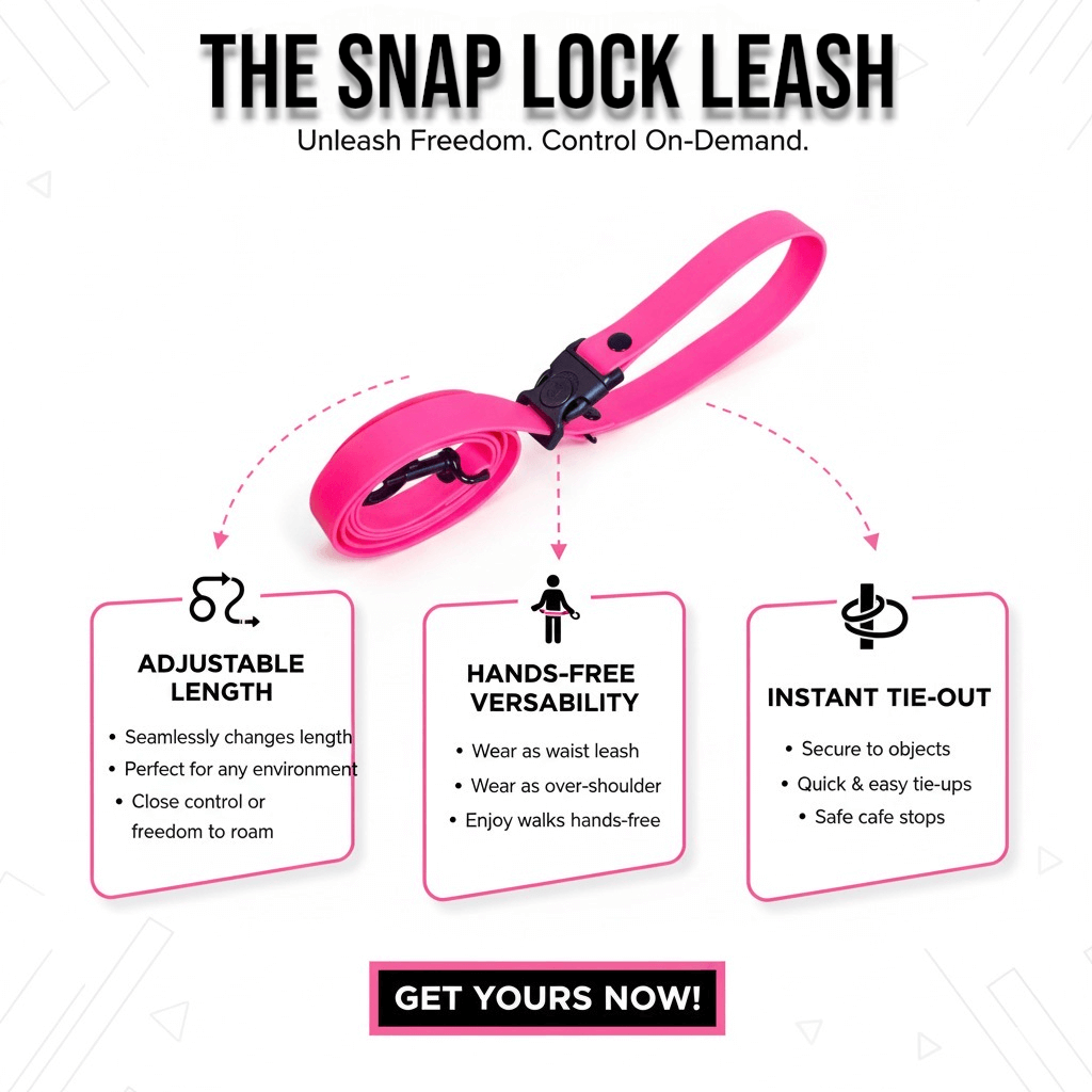 The Snap Lock Leash - hundhaus.dog